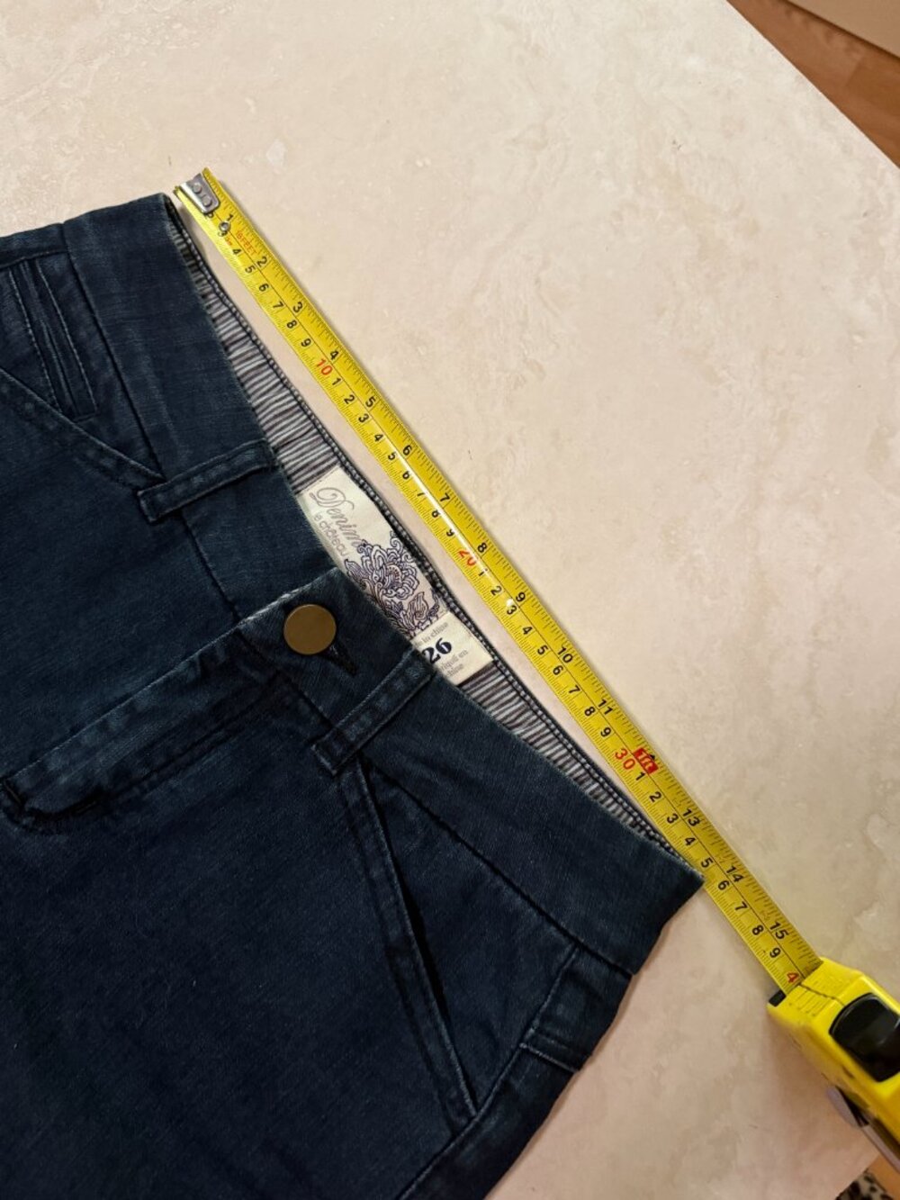 Le Chateau Dark Wash Flare Jeans Size 26 NWOT Y2K Premium - Picture 10 of 13